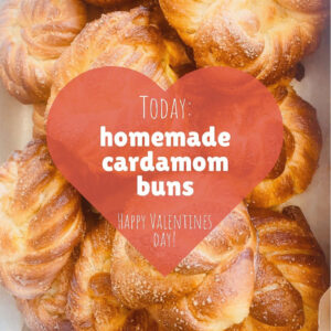 Delicious homemade cardamom buns